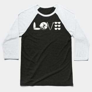 Love Surfing - Surf Baseball T-Shirt